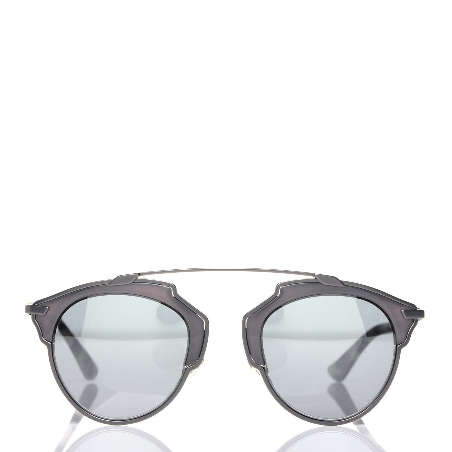 Metal Lambskin So Real Sunglasses Tortoise