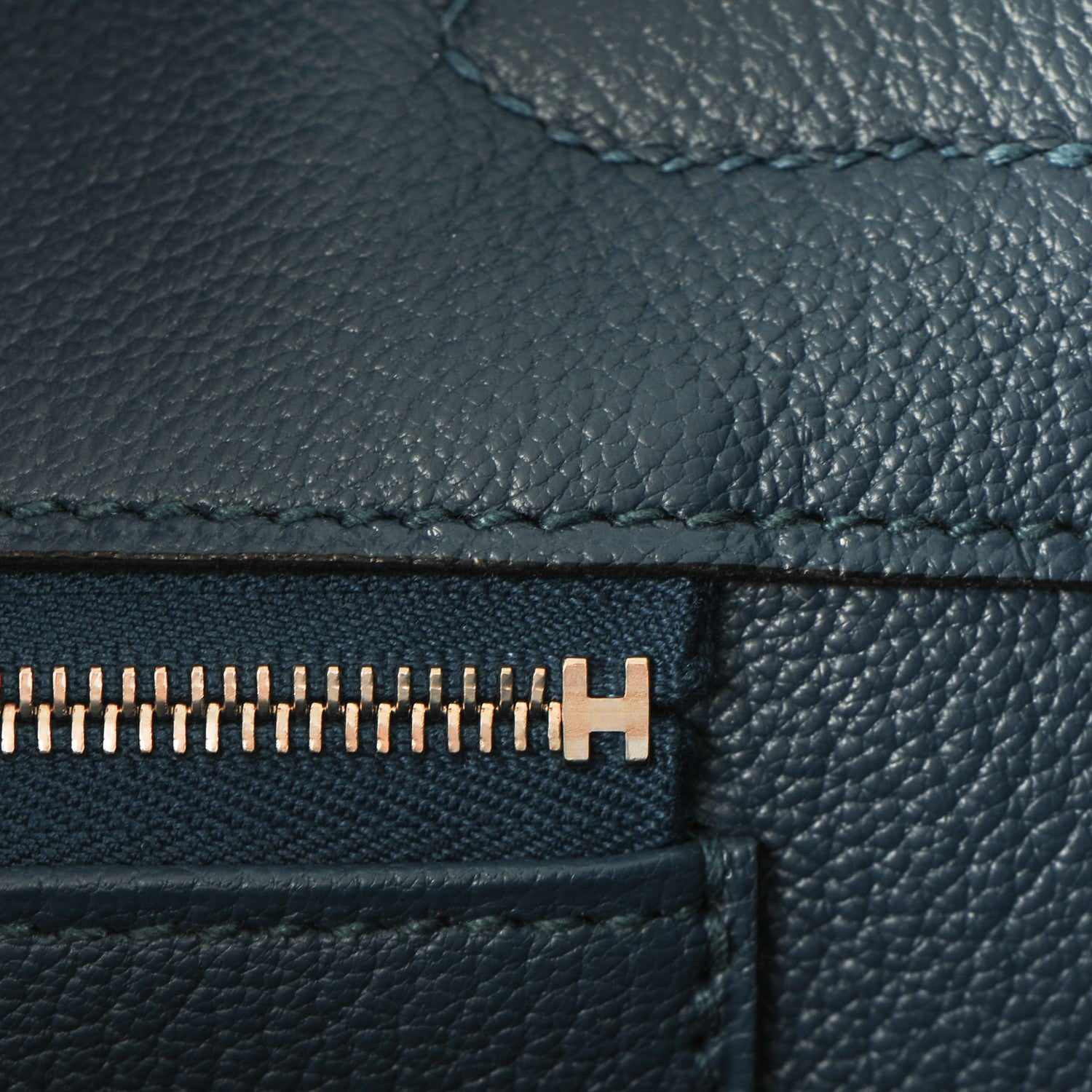 Hermes Taurillon Clemence Birkin 35 Bleu Thalassa 12 of 27