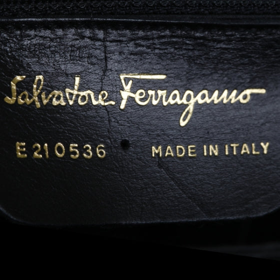 SALVATOREFERRAGAMOLeatherKatiaBagBlack