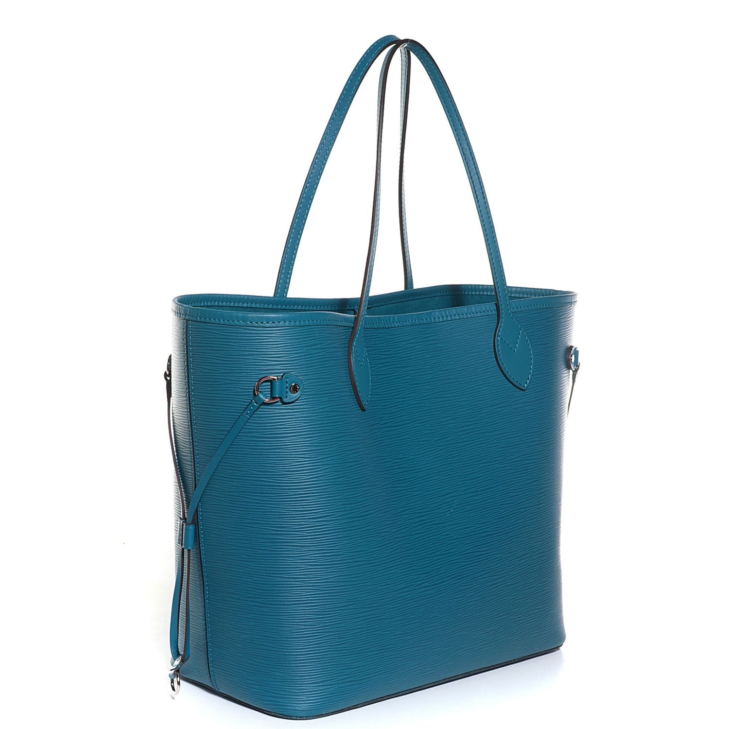 Louis Vuitton Epi Neverfull MM Cyan 4 of 10