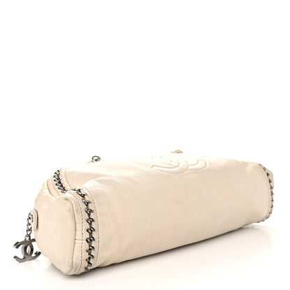 Chanel Goatskin Medium Luxe Ligne Bowler Beige 4 of 14