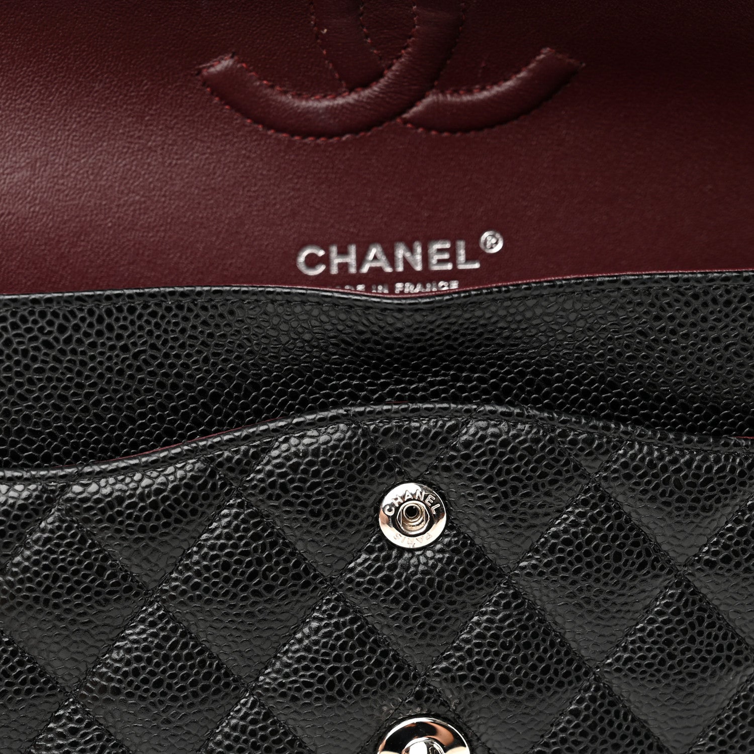 Chanel Caviar Quilted Medium Double Flap Black 13 of 13