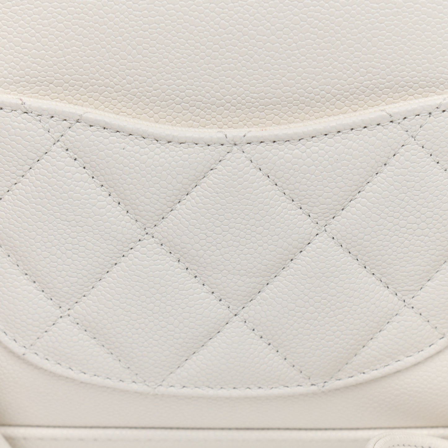 Caviar Quilted Mini Business Affinity Backpack White