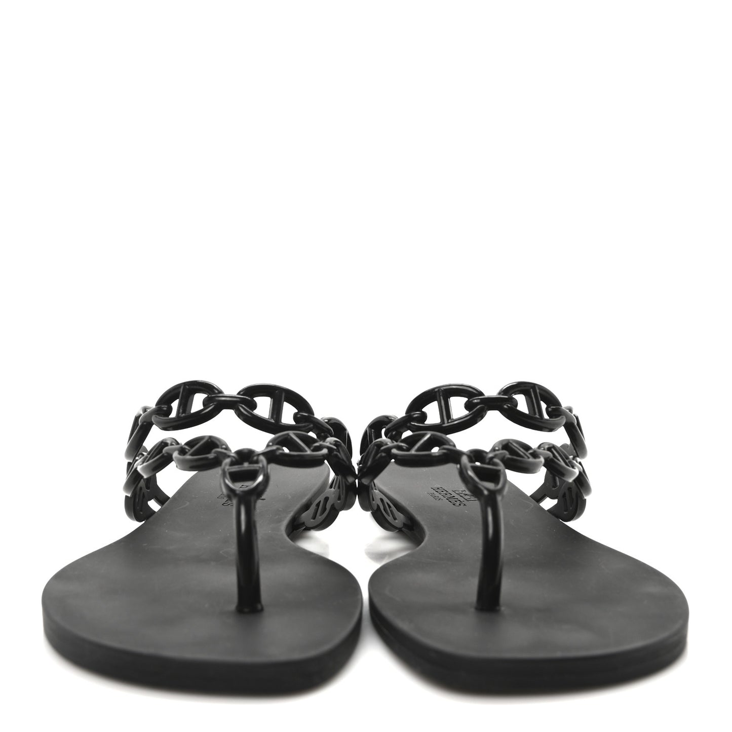Rubber Womens Island Sandals 38 Black