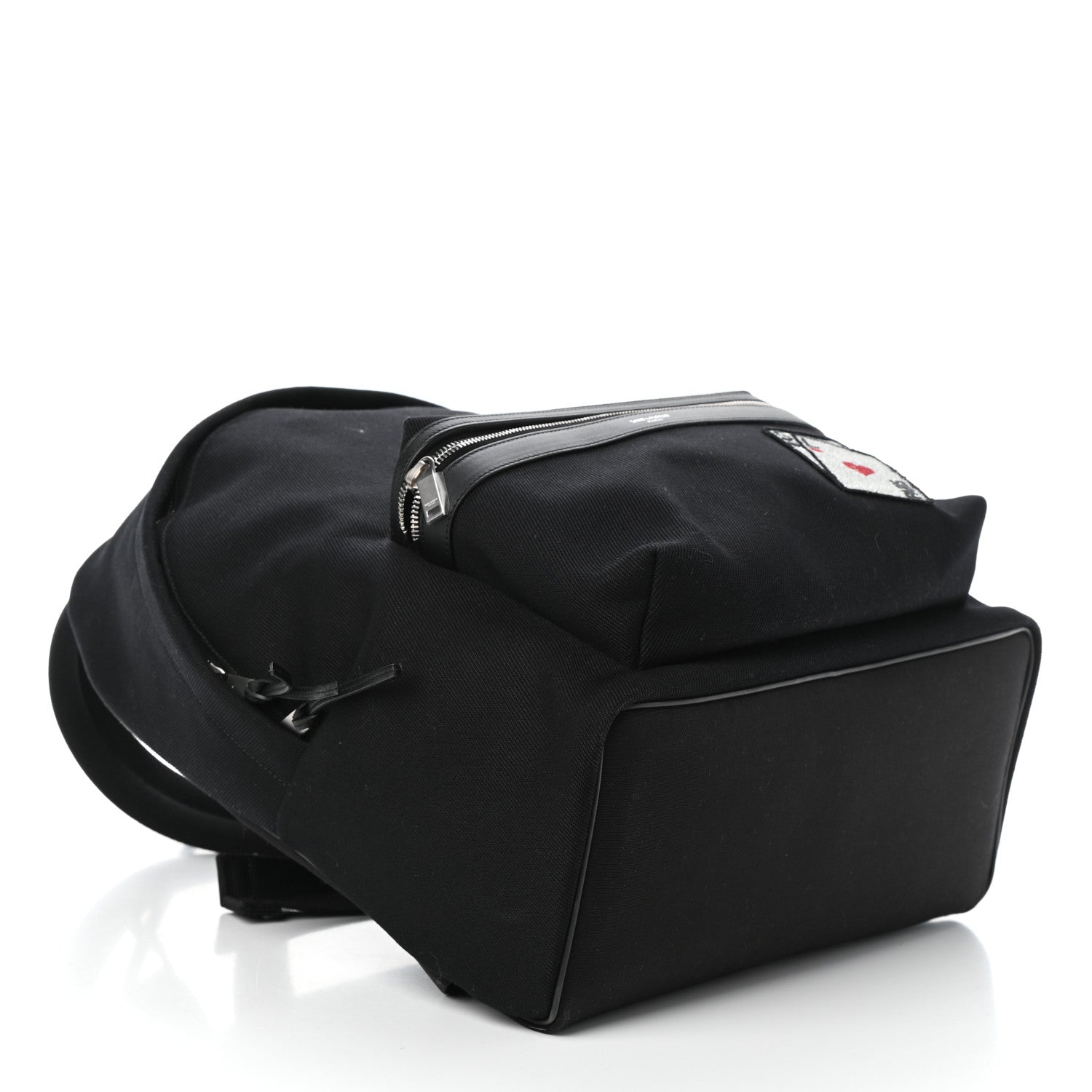 Saint Laurent Canvas SL Playing Cards City Backpack Black 4 of 9