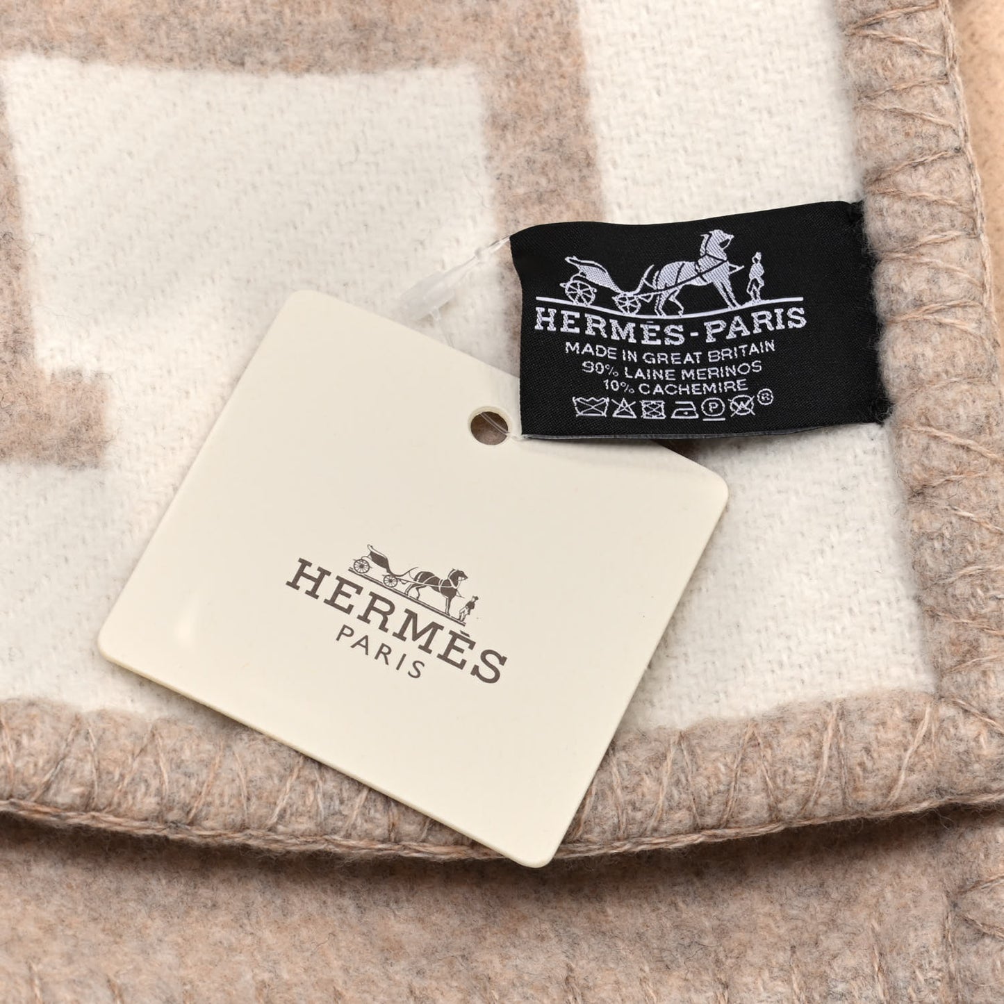 Wool Cashmere Avalon III Blanket Coco Camomille
