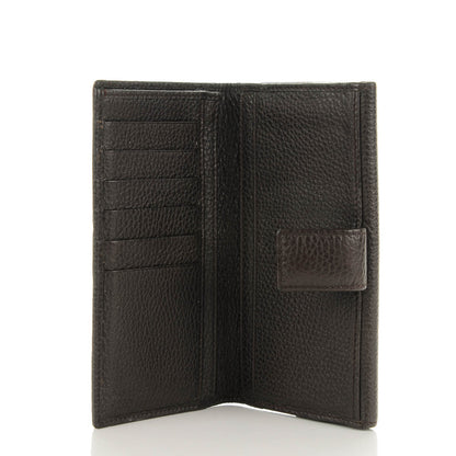 Gucci Denim Monogram Calfskin Continental Wallet Dark Brown 5 of 7
