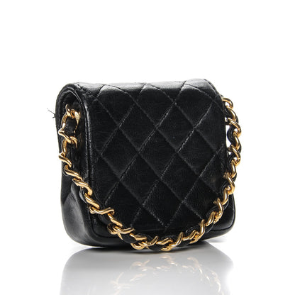 Chanel Lambskin Quilted Micro Mini Flap Black 3 of 7