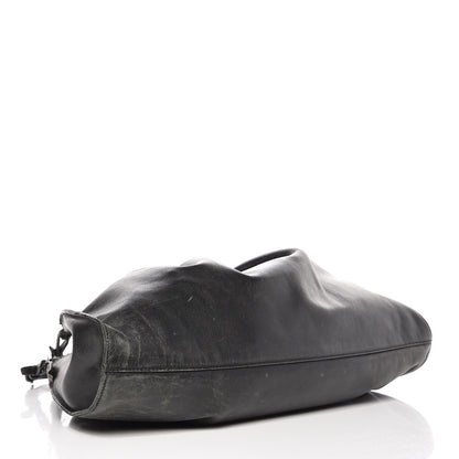 Gucci Calfskin Gathered Handbag Black 4 of 15