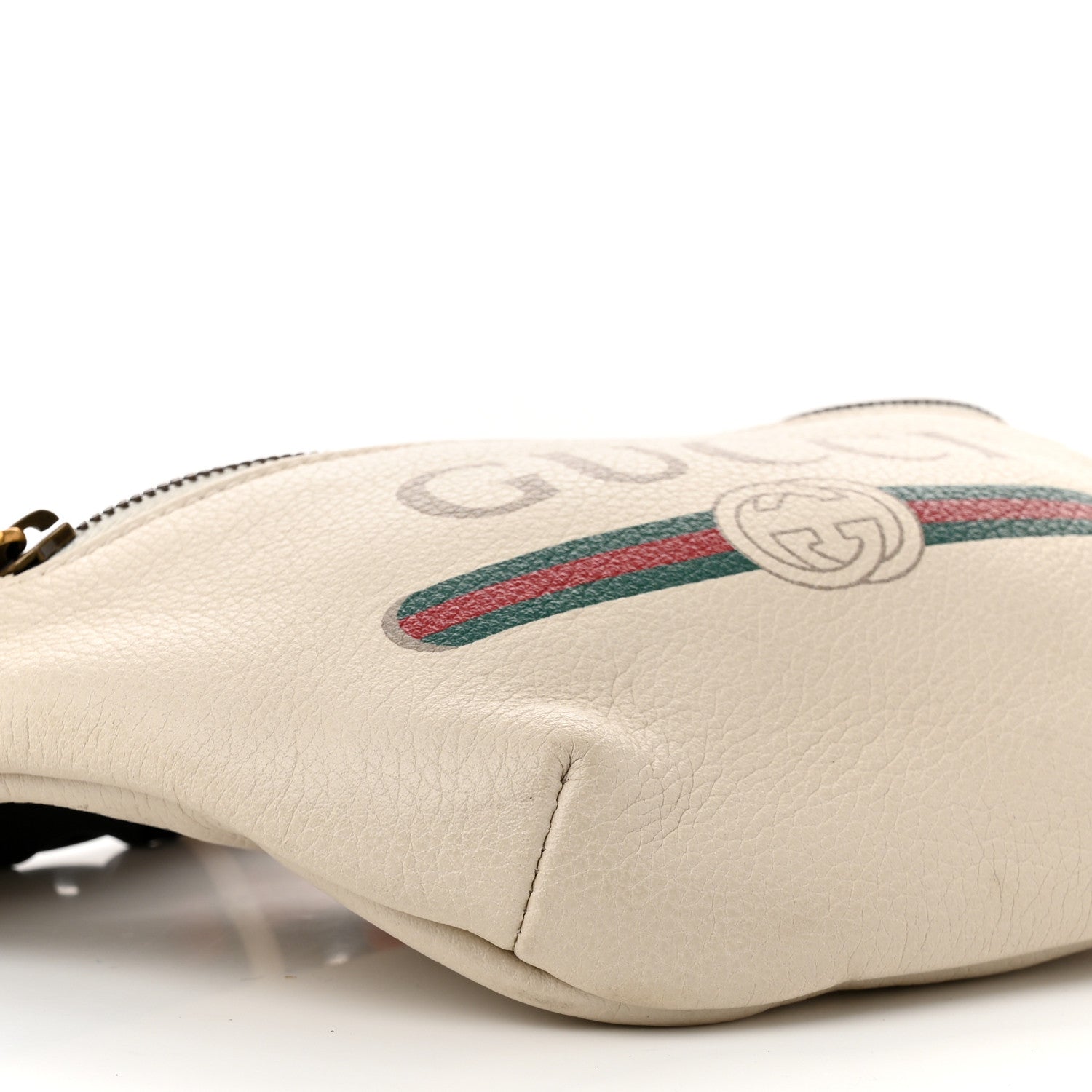 Gucci Grained Calfskin Small Logo Belt Bag White 9 of 10
