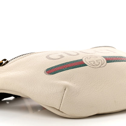 Gucci Grained Calfskin Small Logo Belt Bag White 9 of 10