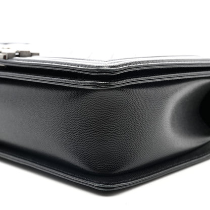 Chanel Caviar Quilted New Medium Boy Flap Black 10 of 11