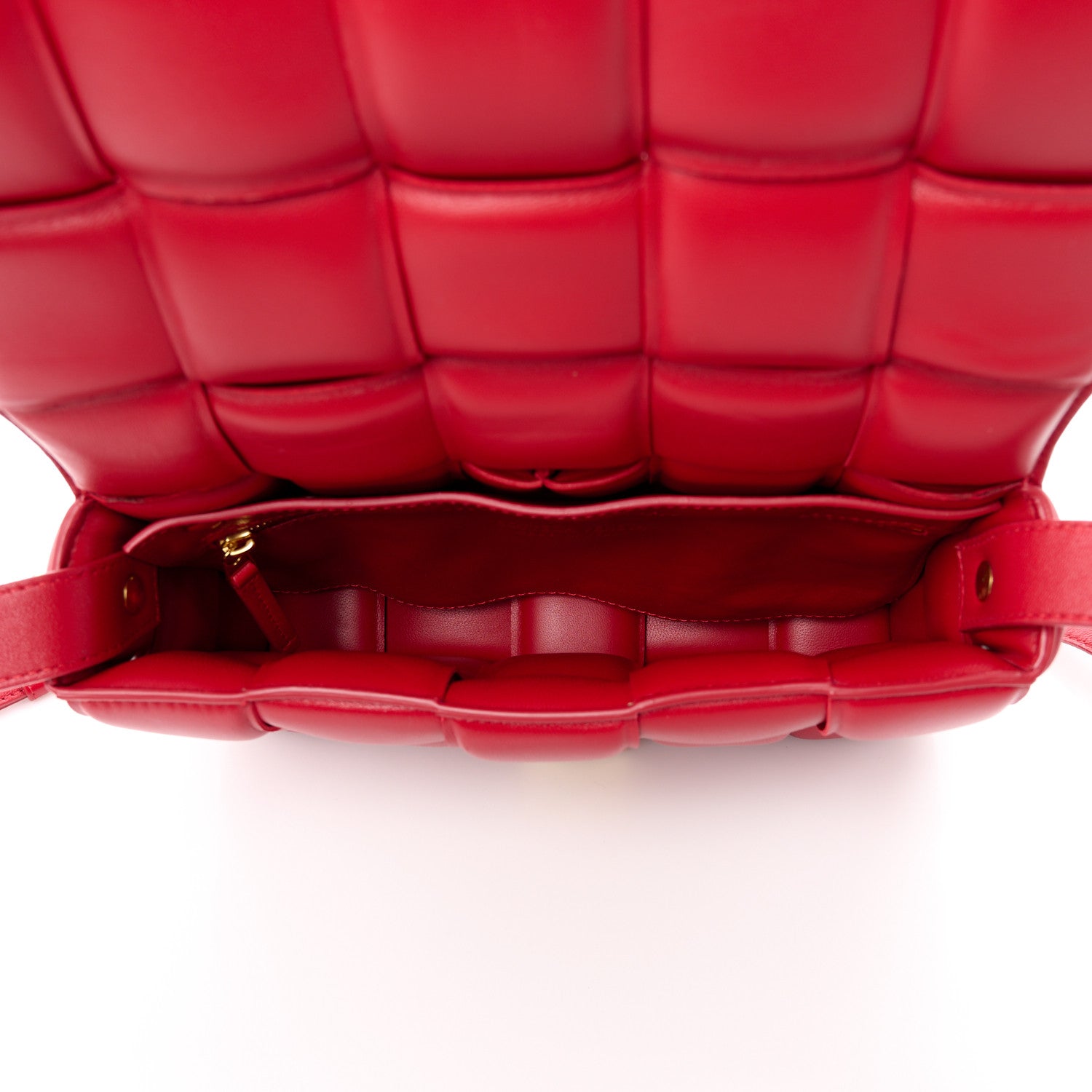 Bottega Veneta Nappa Maxi Intreccio Padded Cassette Crossbody Bag Dark Red 5 of 12