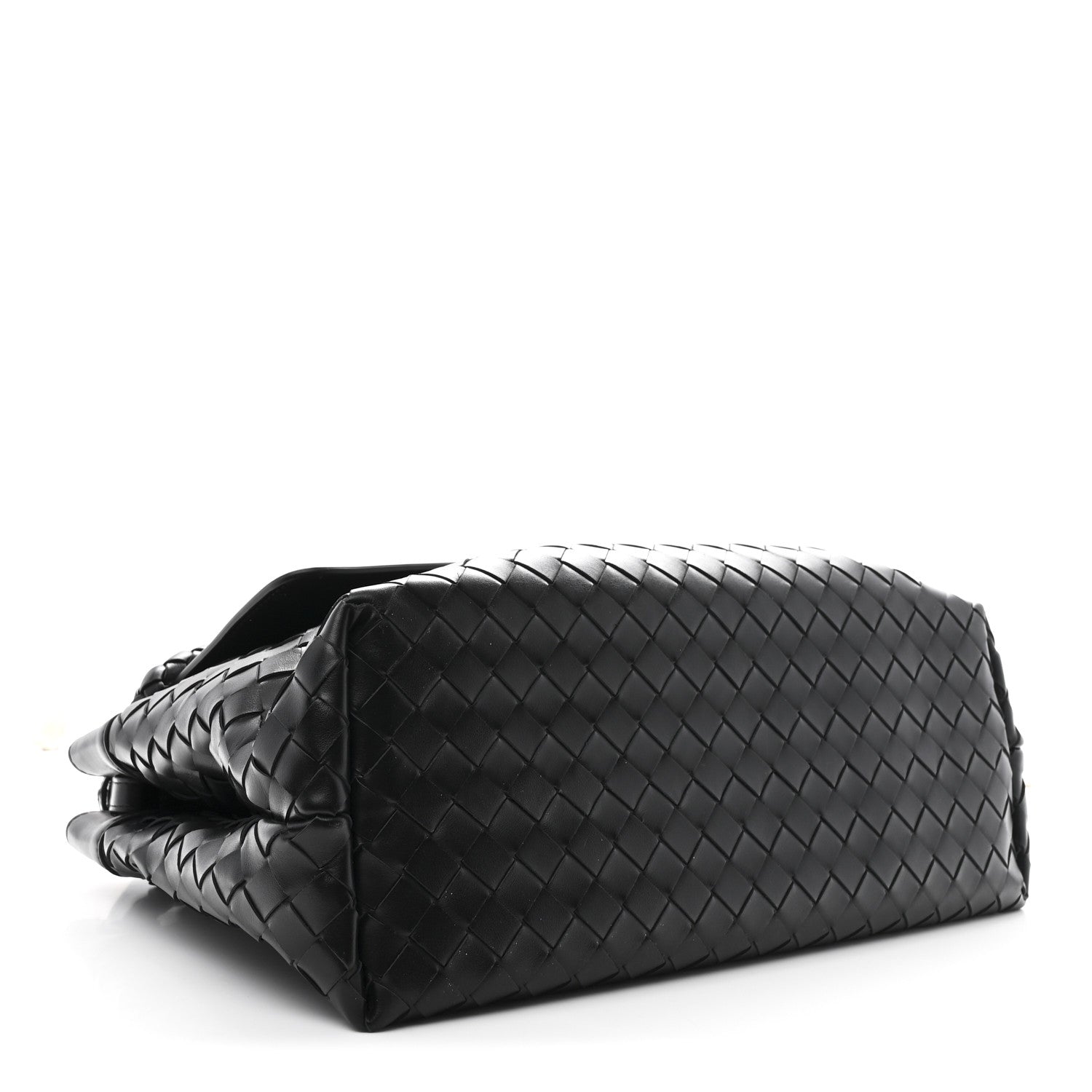 Bottega Veneta Calfskin Intrecciato Medium Andiamo Messenger Bag Black 4 of 12
