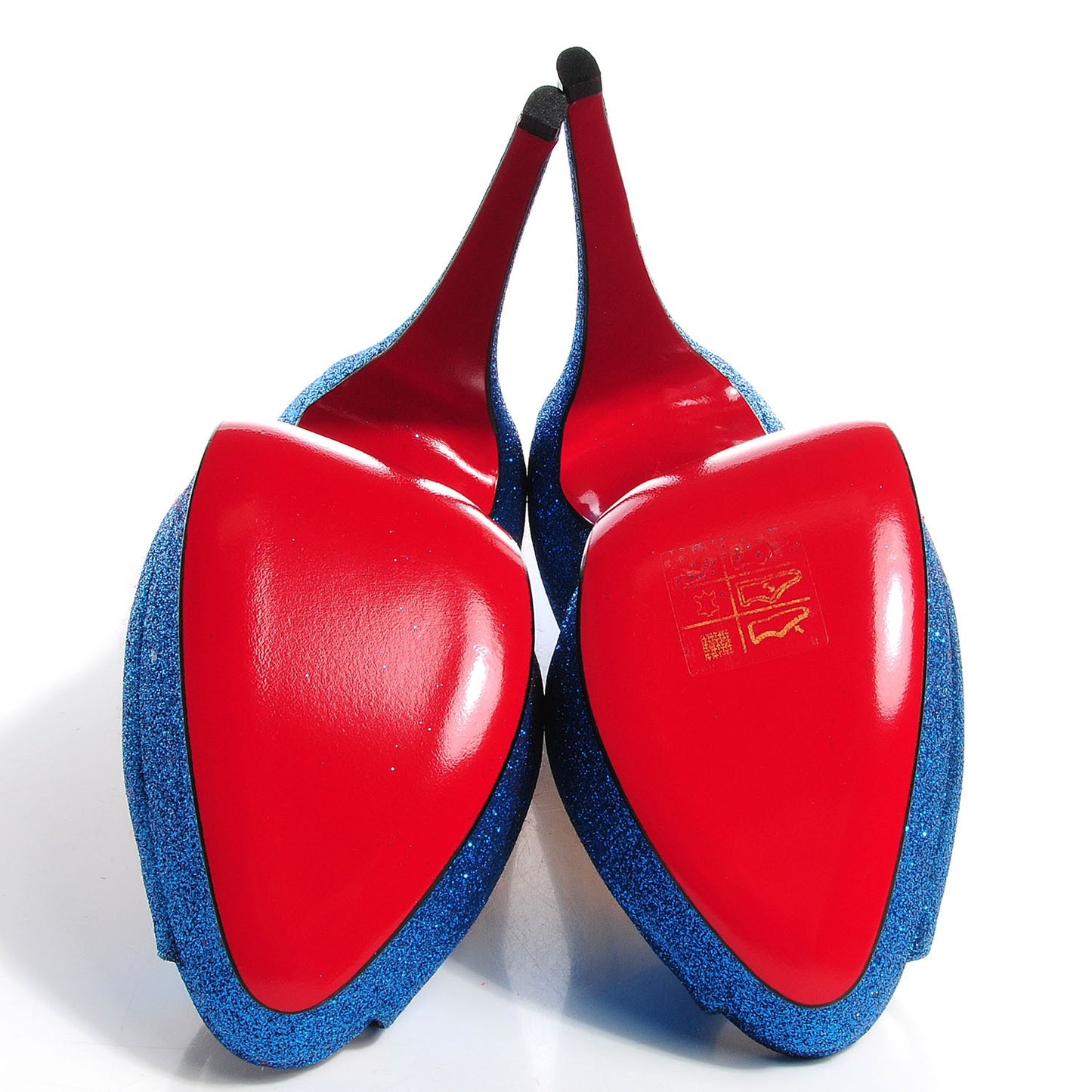 Mini Glitter Lady Peep 150 Pumps Blue Saphir 37.5