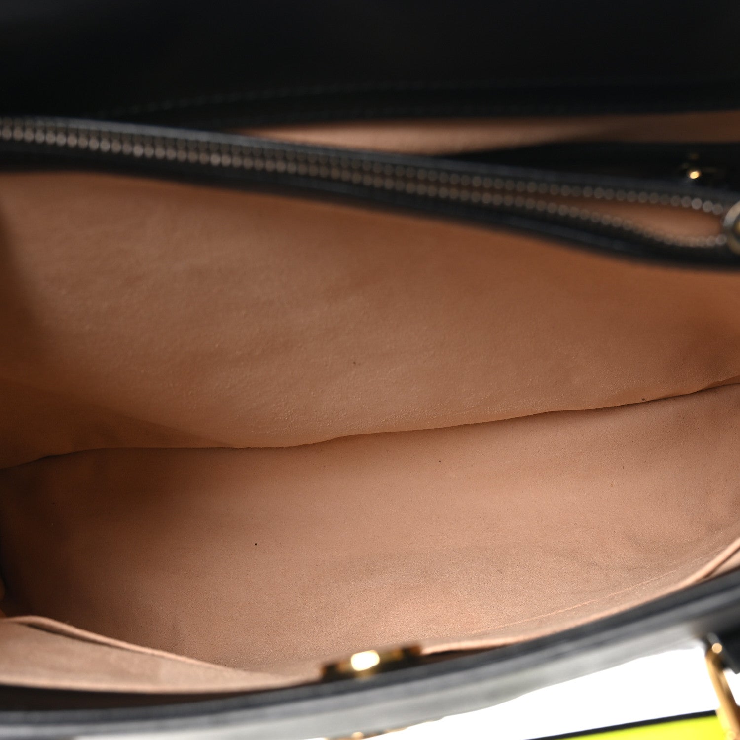 Gucci Calfskin Medium Diana Tote Bag Black Yellow Fluo 6 of 11