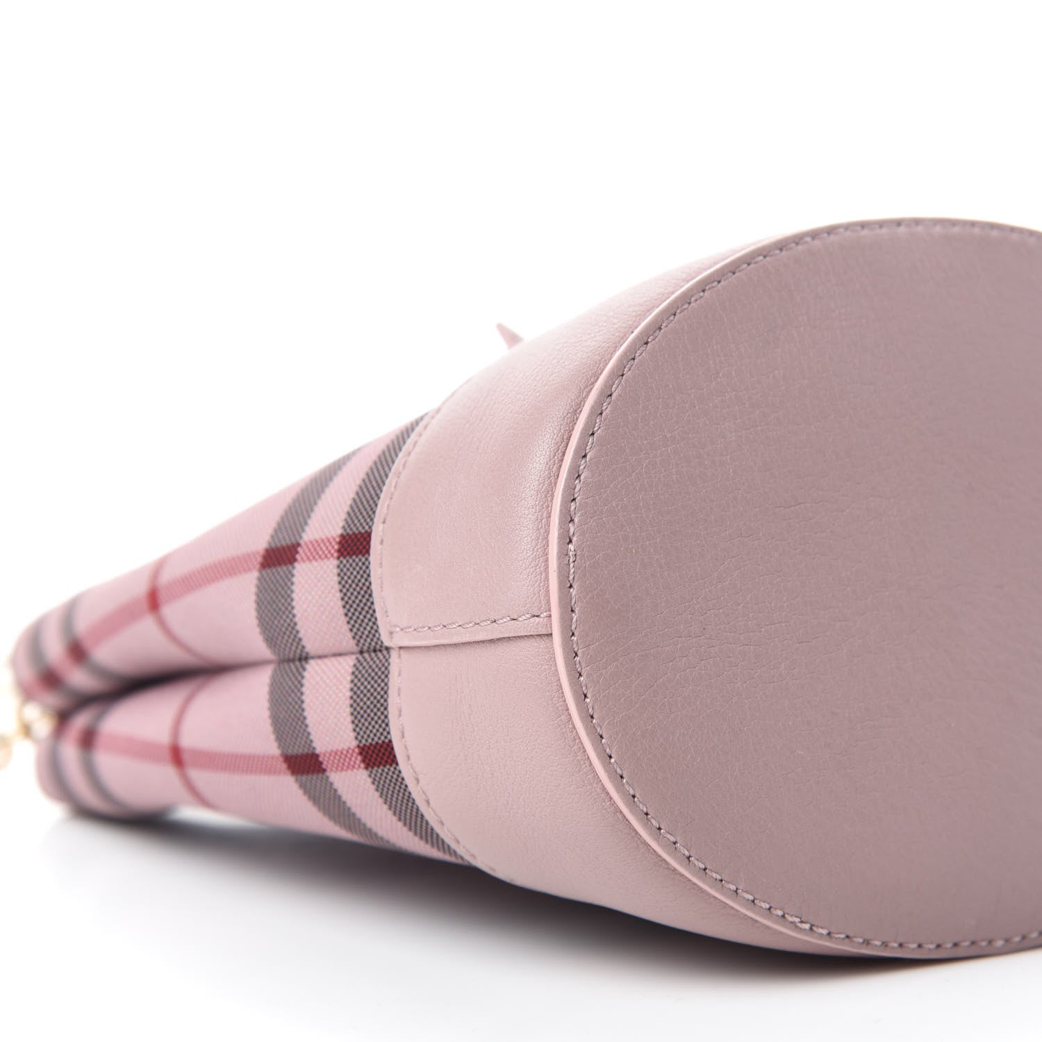 Burberry Overdyed Canvas Horseferry Check Baby Bucket Bag Pale Orchid 6 of 9