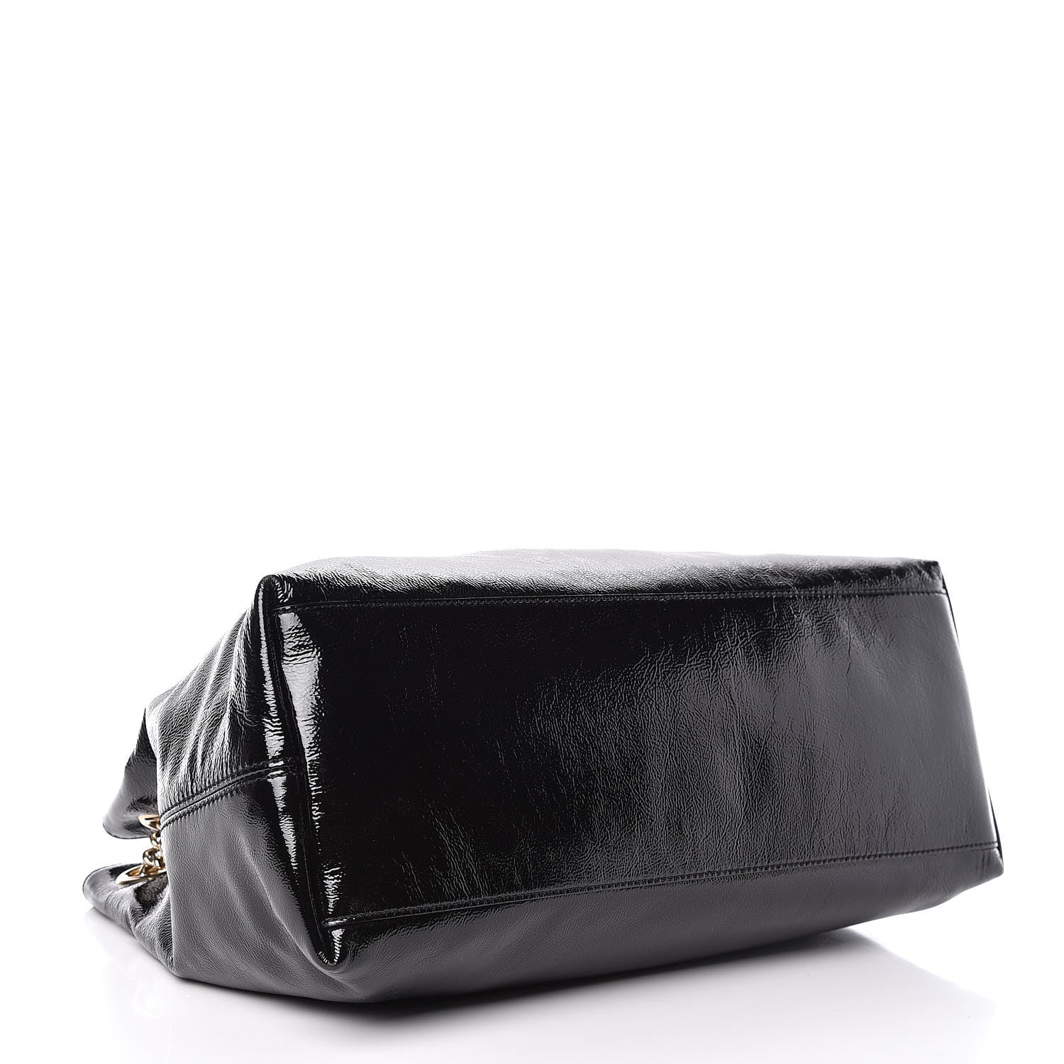 Gucci Patent Medium Soho Chain Shoulder Bag Black 4 of 9