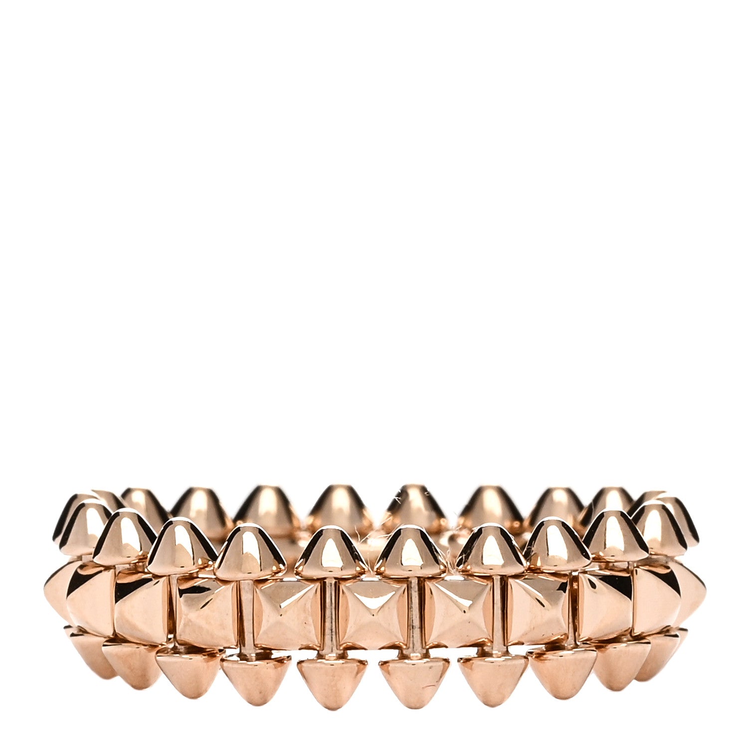 Cartier 18K Pink Gold SM Clash De Cartier Ring 53 6.5 2 of 4