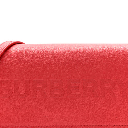 Burberry Calfskin Logo Hazelmere Wallet With Detachable Strap Red 7 of 9