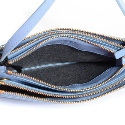 Celine Lambskin Small Trio Crossbody Bag Lavender 5 of 9