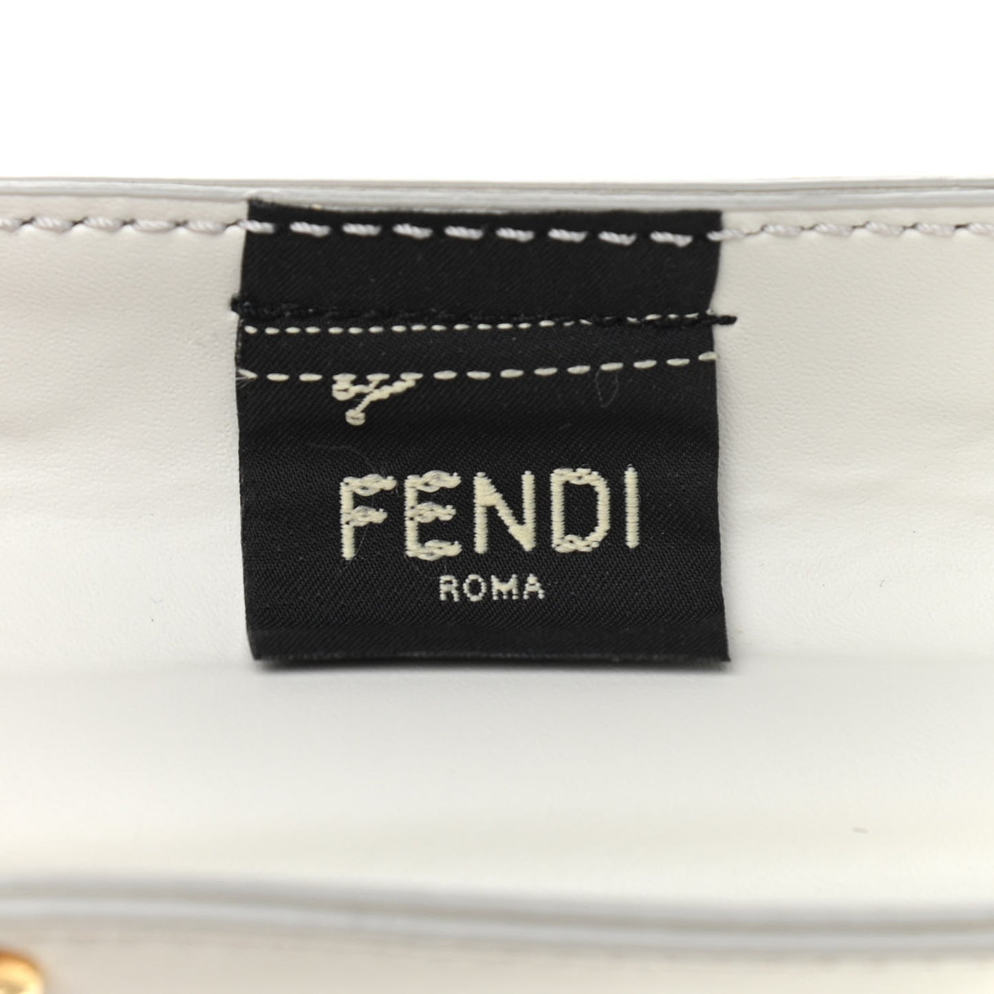 Recycled Plastic Vitello Liberty Matte Medium Fendi Basket White Ice