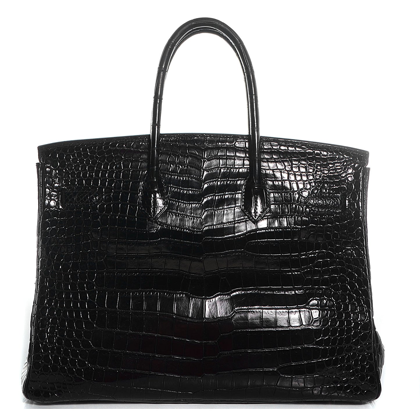 Matte Porosus Crocodile Birkin 35 Black