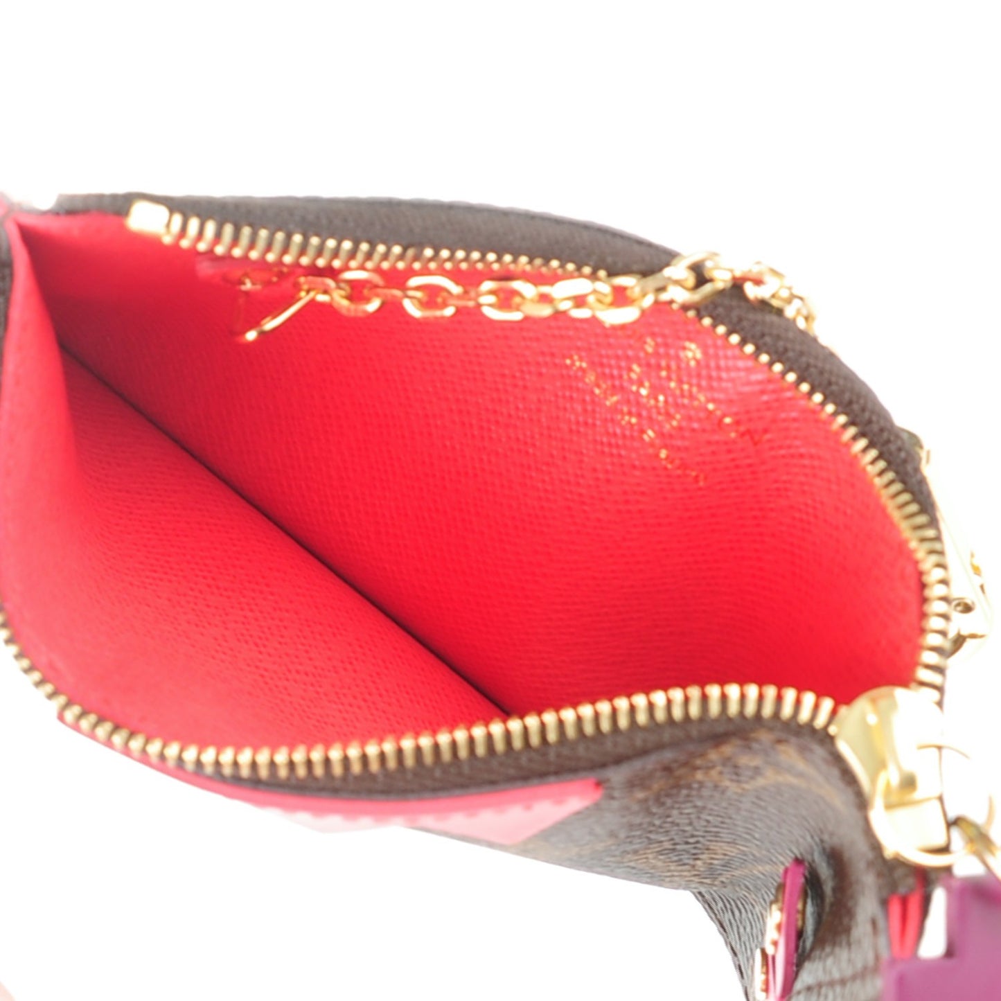 Monogram Totem Key Pouch Flamingo