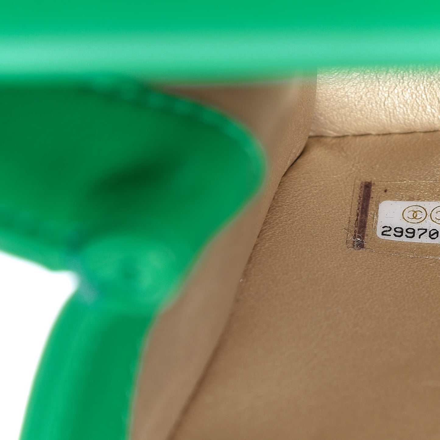 Lambskin Quilted La Parisienne Top Handle Flap Green