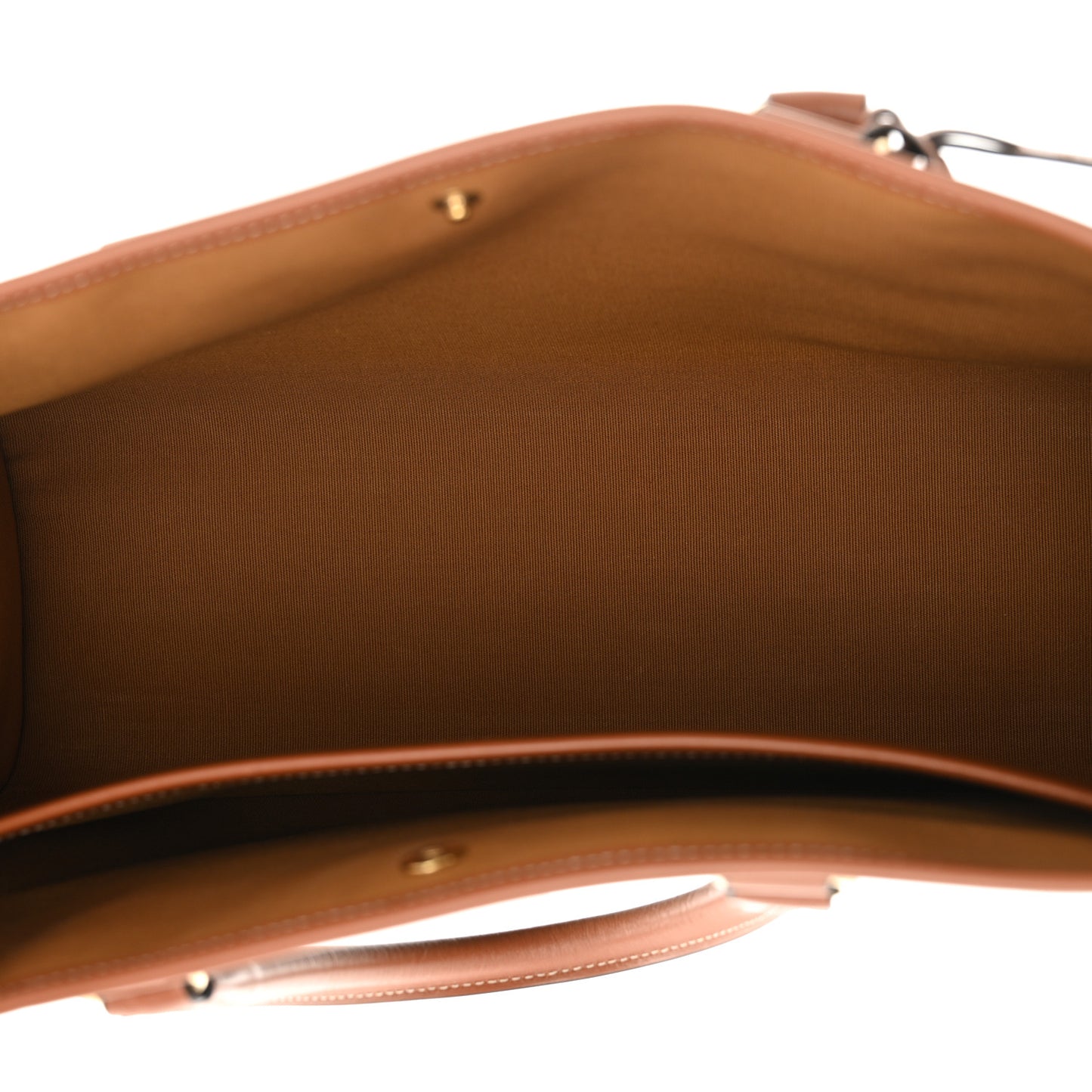 Triomphe Canvas Calfskin Mini Horizontal Cabas Tan