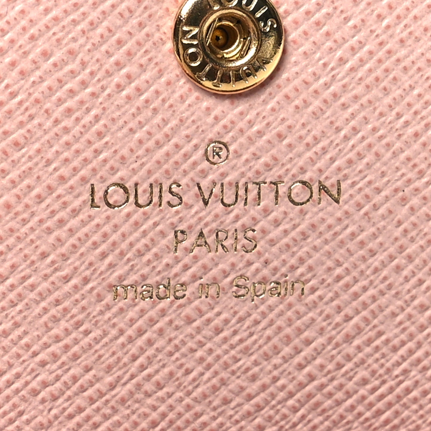 Damier Ebene Rosalie Coin Purse Rose Ballerine