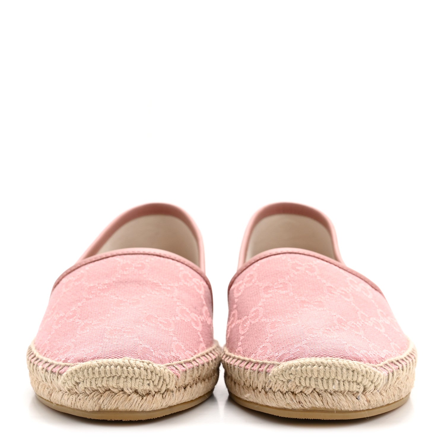 Gucci Monogram Espadrilles 37.5 Soft Pink 6 of 18