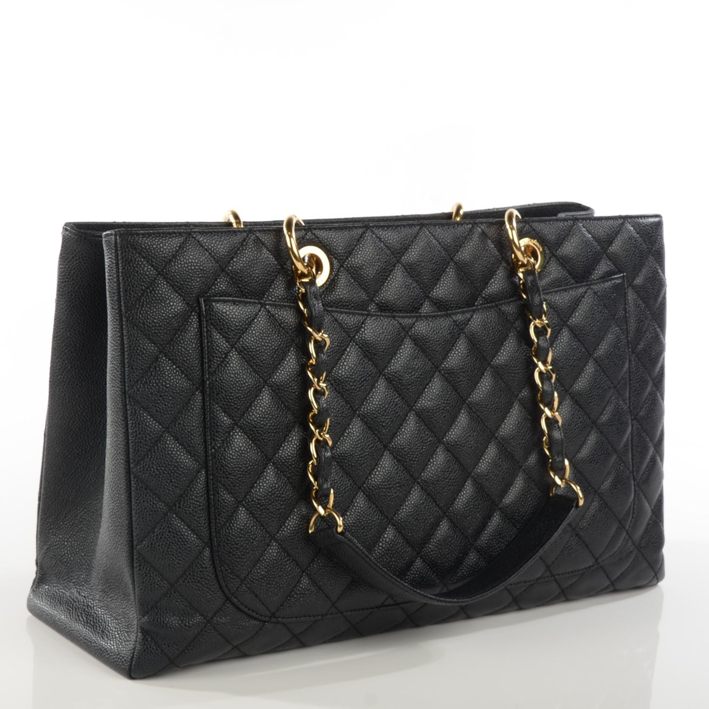 Caviar Quilted XL Grand Shopping Tote GST Black