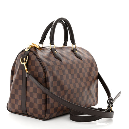 Louis Vuitton Damier Ebene Speedy Bandouliere 30 3 of 9