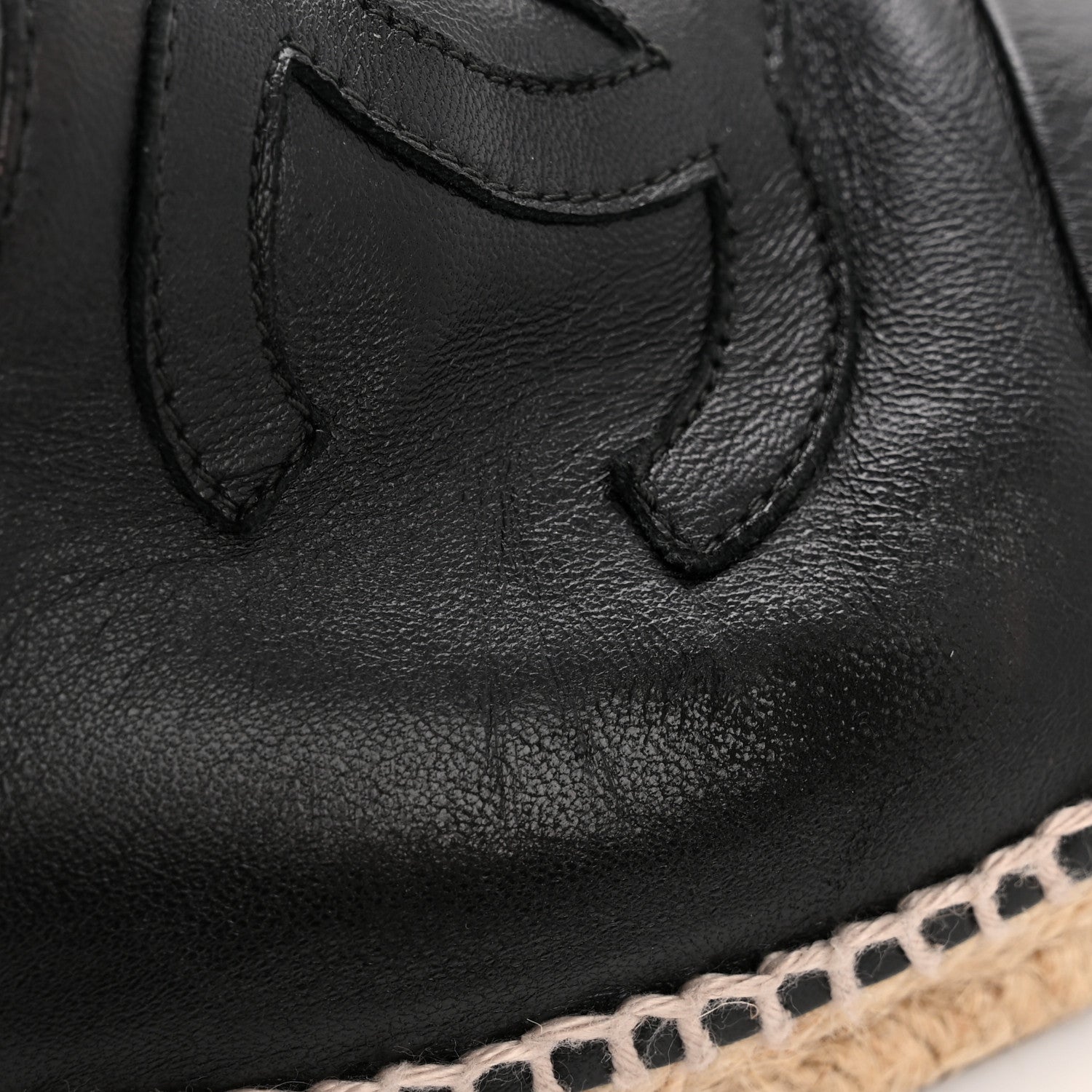 Chanel Lambskin CC Espadrilles 39 Black 10 of 10