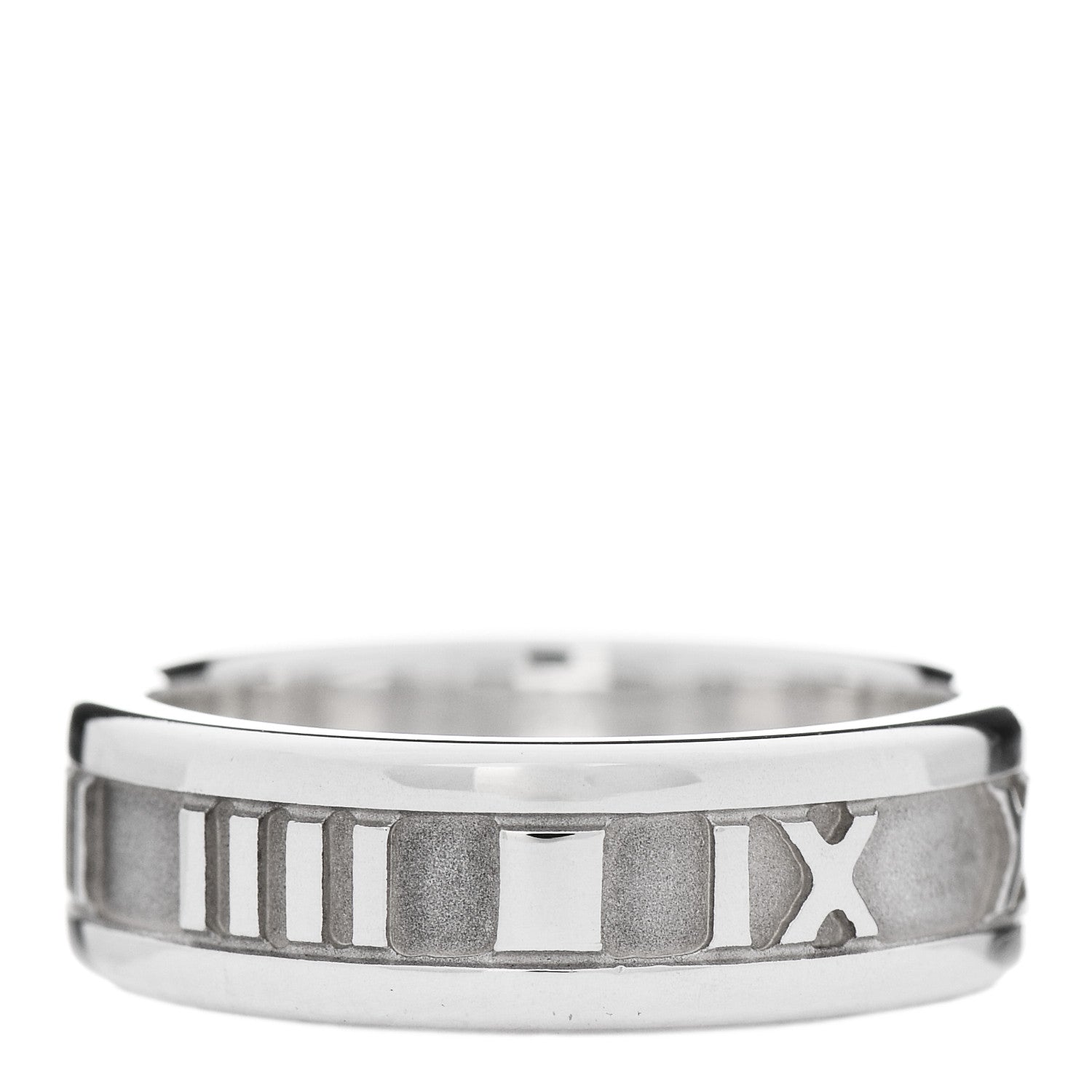 Tiffany Sterling Silver Atlas Ring 54 7 2 of 4