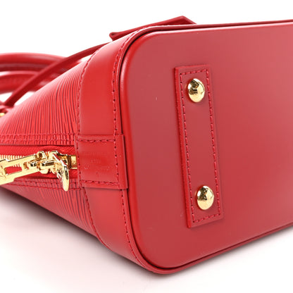 Louis Vuitton Epi Alma BB Castillan Red 8 of 9