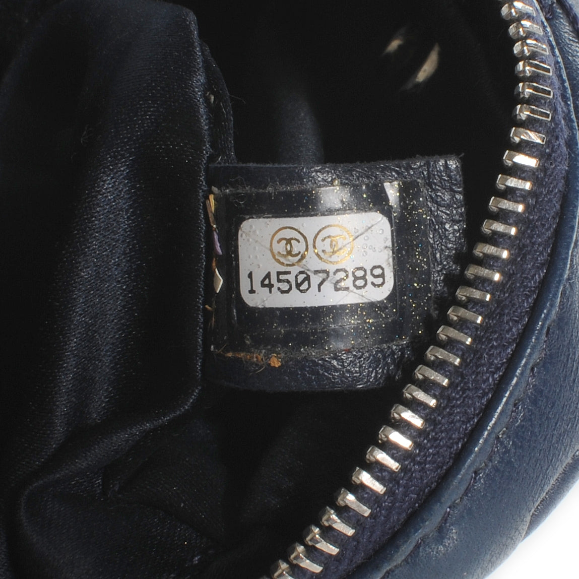 Calfskin Ultimate Stitch Mini Flap WOC Bag Navy