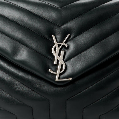 Saint Laurent Calfskin Y Quilted Monogram Medium Loulou Chain Satchel Black 10 of 15