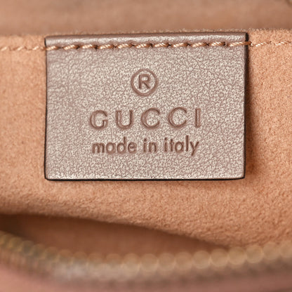 Gucci Calfskin Matelasse Mini GG Marmont Chain Shoulder Bag Porcelain Rose 6 of 10