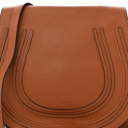 Chloe Calfskin Medium Marcie Round Crossbody Bag Tan 8 of 12