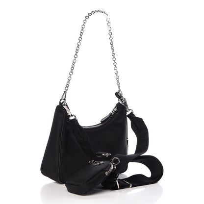 Prada Nylon Re-Edition 2005 Shoulder Bag Black 6 of 14