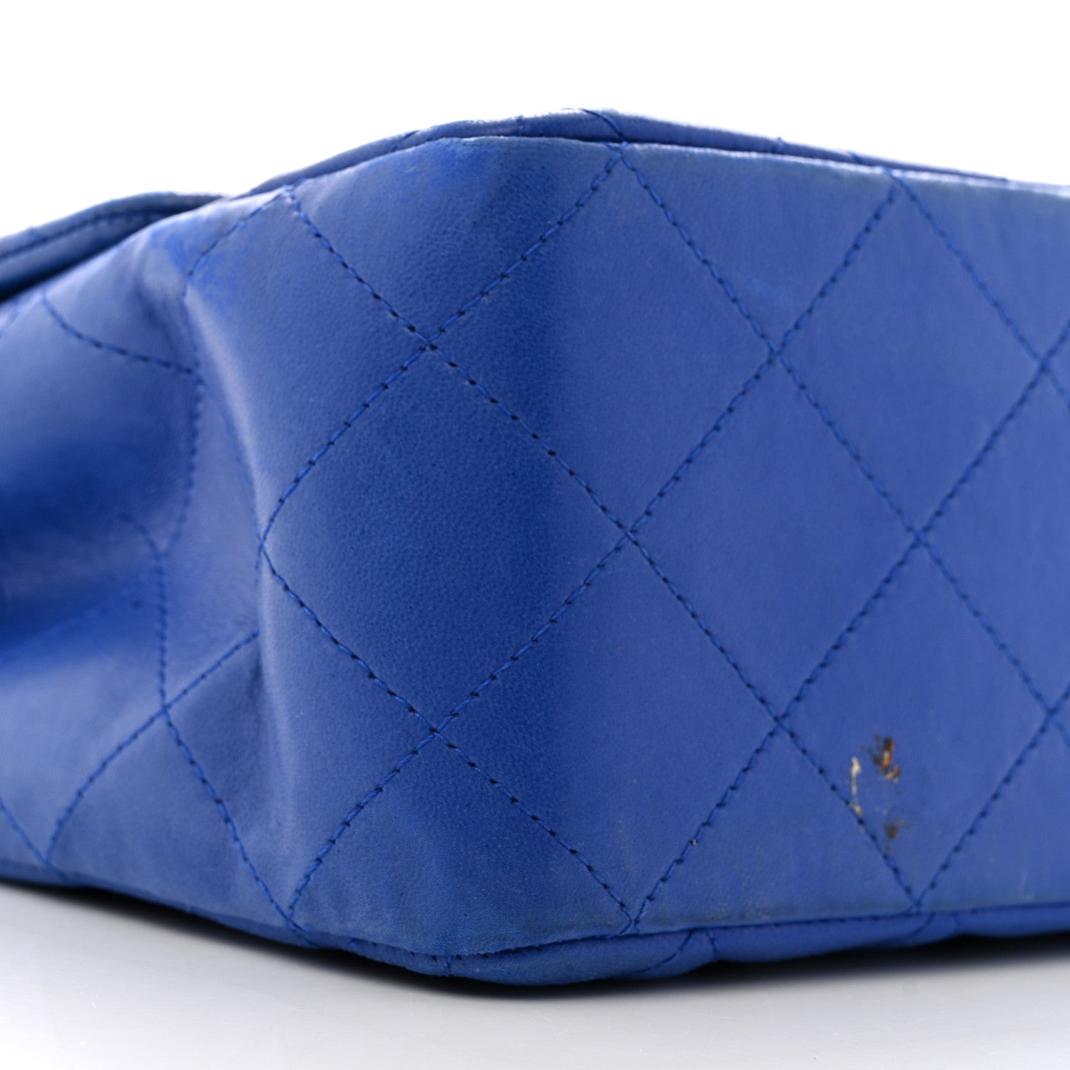 Chanel Lambskin Quilted Jumbo Single Flap Blue 9 of 17