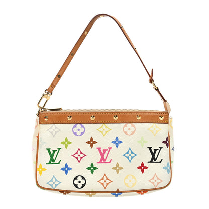Louis Vuitton Monogram Multicolor Pochette Accessories White 1 of 8