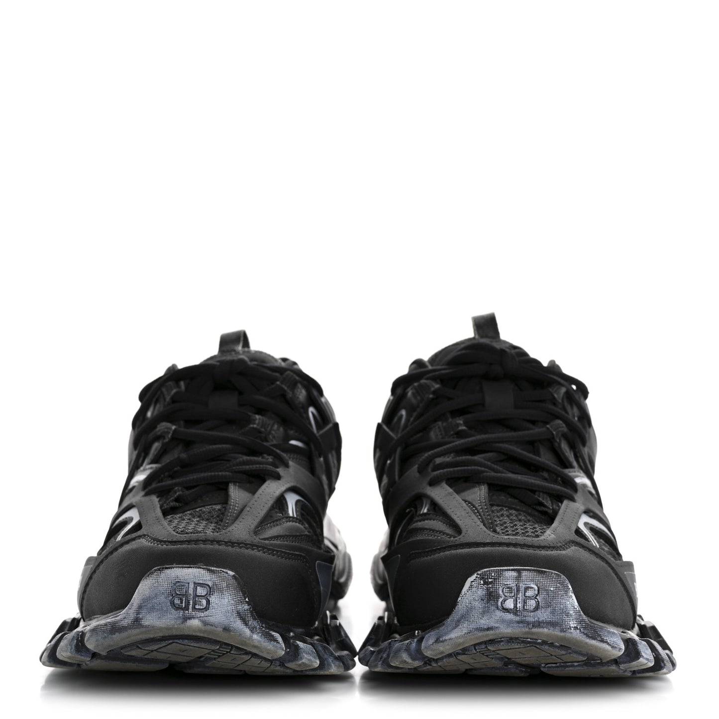 Mesh Rubber Uni-Matte Full Color Womens Track Sneakers 41 Faded Black