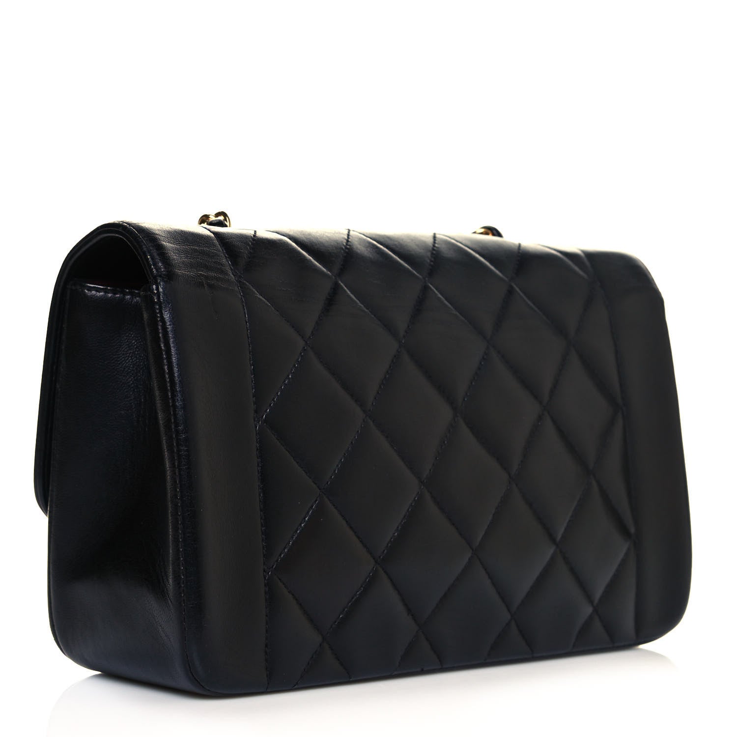 Chanel Lambskin Quilted Small Single Flap Black 2 of 11