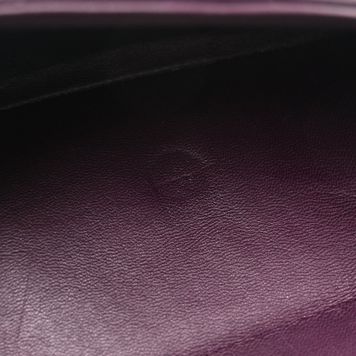 Lambskin Quilted Jumbo Double Flap Purple