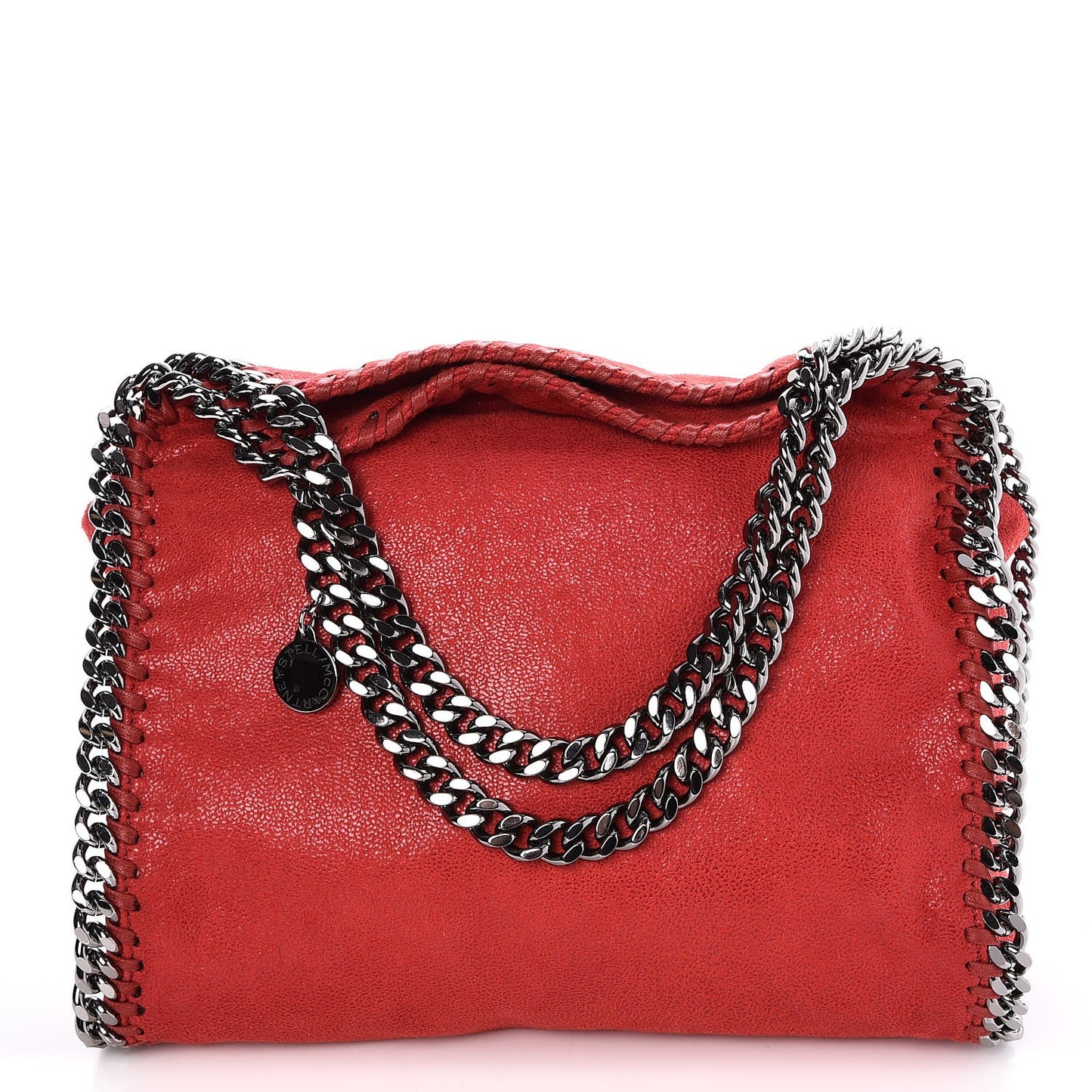 Shaggy Deer Mini Falabella Shoulder Bag Cherry