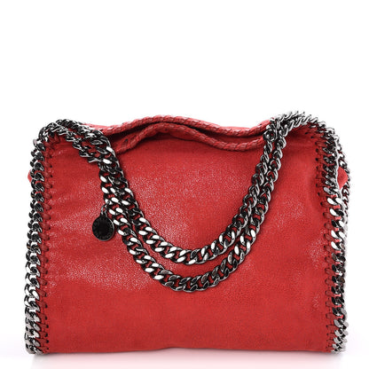 Stella McCartney Shaggy Deer Mini Falabella Shoulder Bag Cherry 1 of 8