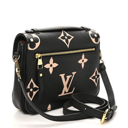 Louis Vuitton Empreinte Monogram Giant Pochette Metis Black Beige 3 of 9